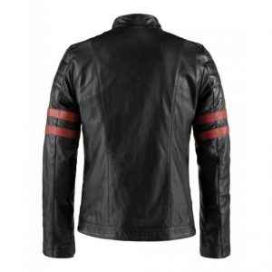 Alternative view of Hybrid Cafe Racer Black Leather Jacket