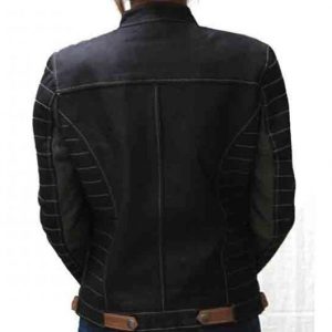 Alternative view of Alia Metallic Black Real Leather Jacket