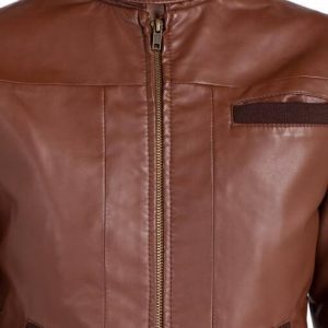 Alternative view of Bendy Women Bomber Leather Jacket