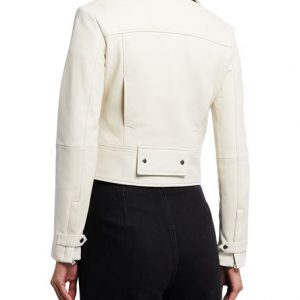 Alternative view of Zip-Front Motorcycle Real Leather Jacket