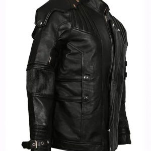 Chris Pratt’s Star Lord Black Leather Jacket