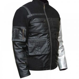 Bucky Barnes Civil War Winter Soldier Black Leather Jacket
