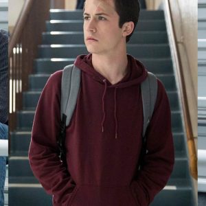 13 Reasons Why Dylan Minnette Maroon Hoodie