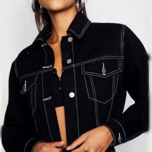 13 Reasons Why Alisha Boe Black Denim Jacket