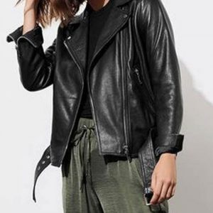 Alternative view of 13 Reasons Why Alisha Boe Black Leather Jacket