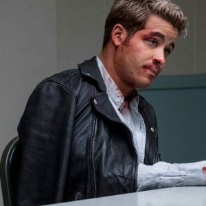 Alternative view of 13 Reasons Why S04 Christian Navarro Leather Jacket