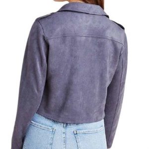 Alternative view of 13 Reasons Why Jessica Davis Season 4 Grey Moto Jacket