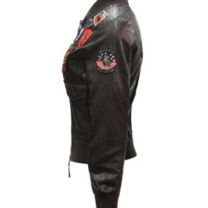 Alternative view of Top Gun Womens Vegan Leather Jacket