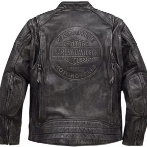 Alternative view of Harley Davidson Men’s Dauntless Convertible Motorcycle Leather Jacket