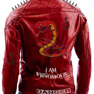 Alternative view of I Am Venomous Last Bite Snake Danger Studded Jacket