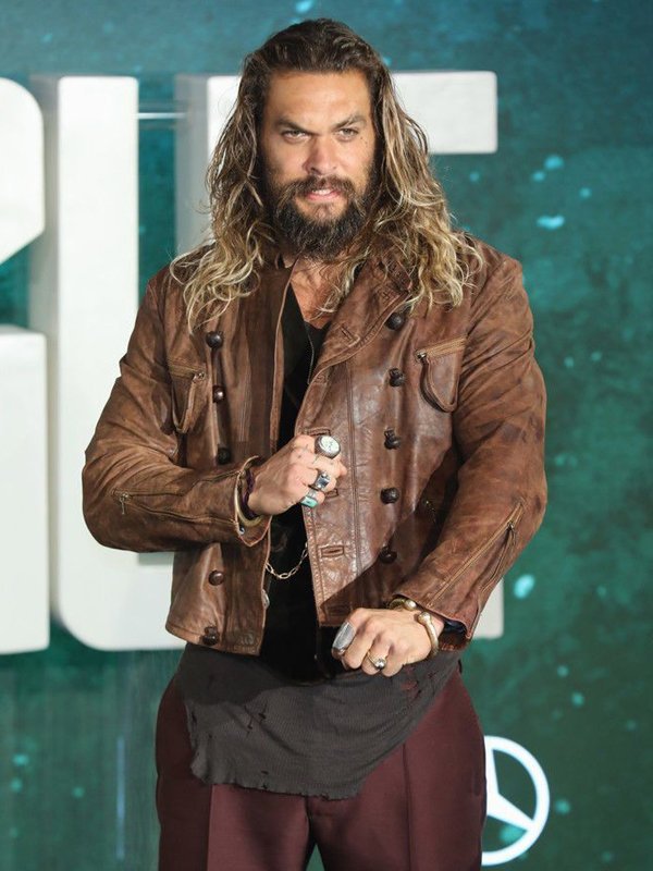 Justice League Aquaman Brown Leather Jacket