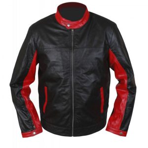 Batman The Dark Knight Red Cafe Racer Biker Jacket