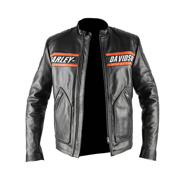 Harley Davidson Bill Goldberg Leather Biker Jacket