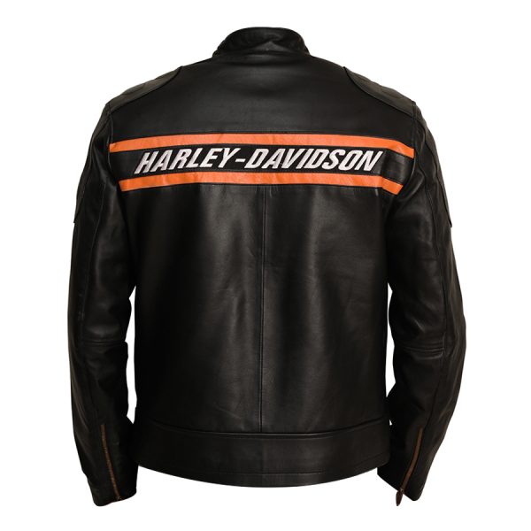 Harley Davidson Bill Goldberg Leather Biker Jacket - Image 3