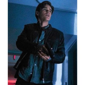 Alternative view of Titans Dick Grayson Black Quilted Leather Jacket