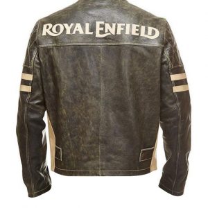 Alternative view of Royal Enfield Cafe Racer Brown Leather Jacket