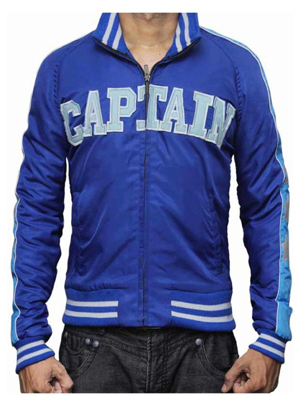 Suicide Squad Jai Courtney Blue Varsity Jacket - Image 3