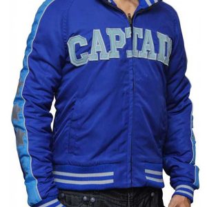 Alternative view of Suicide Squad Jai Courtney Blue Varsity Jacket