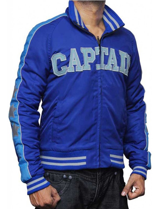 Suicide Squad Jai Courtney Blue Varsity Jacket - Image 2
