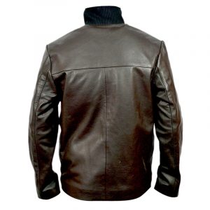 Alternative view of Casino Royale Daniel Craig Brown Leather Jacket James Bond