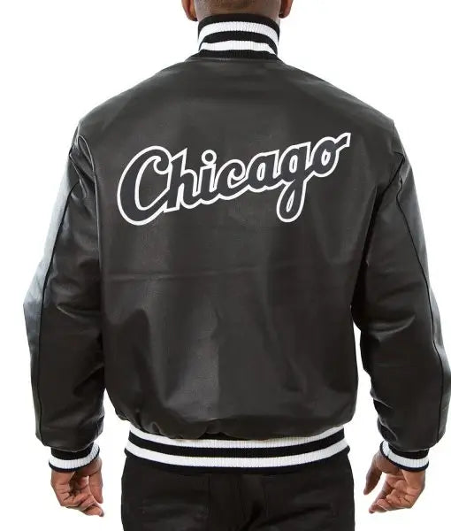 Chicago White Sox Full Leather Jacket - Image 2