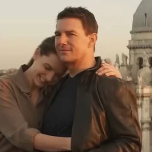 Alternative view of Ethan Hunt Mission Impossible 7 Leather Jacket
