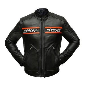 Alternative view of Harley Davidson Bill Goldberg Leather Biker Jacket