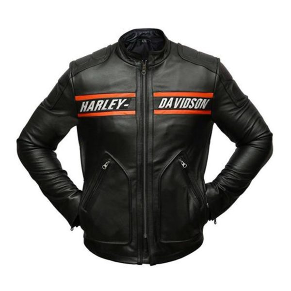 Harley Davidson Bill Goldberg Leather Biker Jacket - Image 2