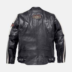 Alternative view of Men's Harley Davidson Command Motorcycle Mid-Weight Leather Jacket
