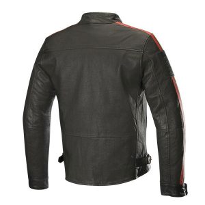 Alternative view of Mens Honda Retro Vintage Leather Biker Jacket