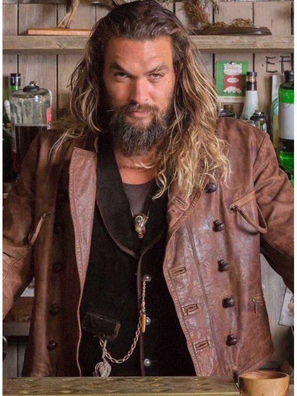 Justice League Aquaman Brown Leather Jacket - Image 4