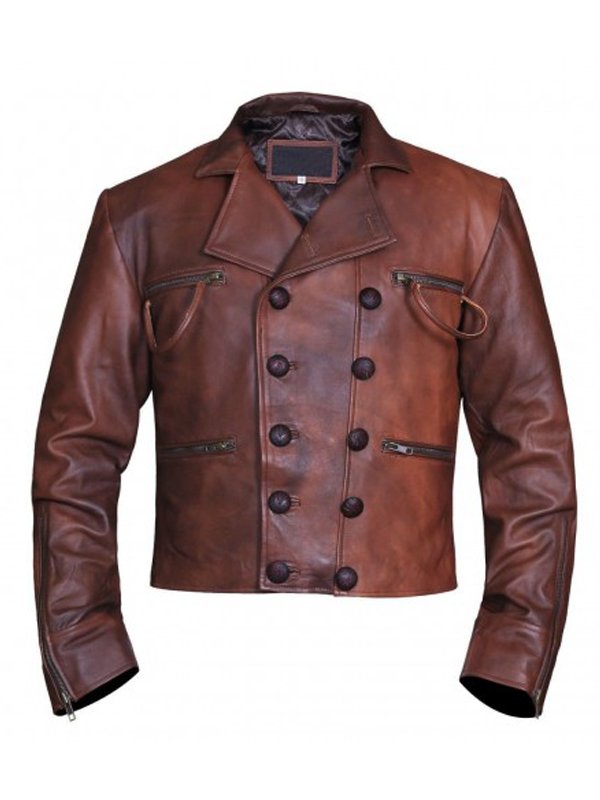 Justice League Aquaman Brown Leather Jacket - Image 2
