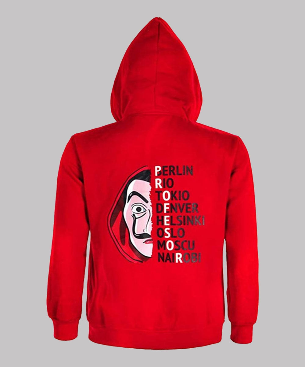 La Casa De Papel Money Heist Hoodie Jacket - Image 3