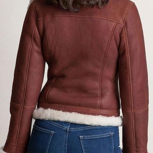 Alternative view of Madeline Shearling Sheepskin Leather Jacket