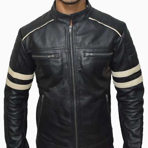 Good Will Hunting Matt Damon Black Leather Jacket