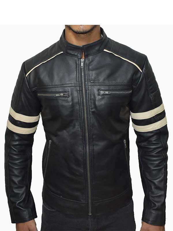 Good Will Hunting Matt Damon Black Leather Jacket