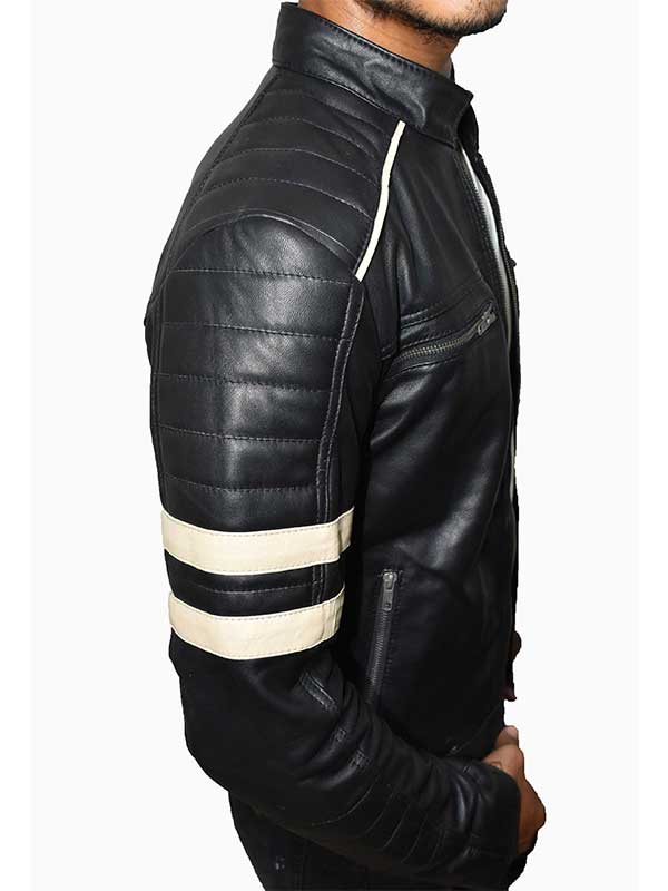 Good Will Hunting Matt Damon Black Leather Jacket - Image 2