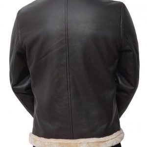 Alternative view of Mens Brown Shearling Bomber Jacket
