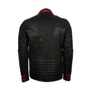Alternative view of Mens Cafe Racer Red Striped Jacket