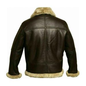 Alternative view of Mens FUR Aviator Flying Pilot Bomber Jacket