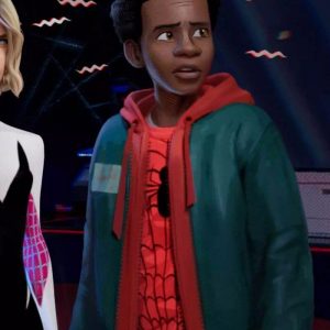 Alternative view of Spiderman Into the Spider-Verse Miles Morales Jacket