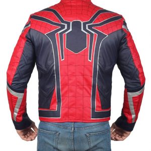 Alternative view of Spiderman Infinity War Leather Jacket