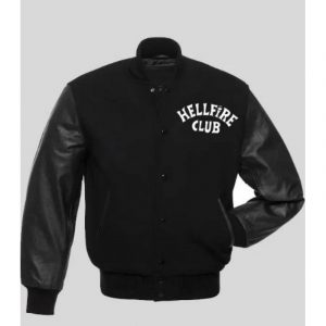 Alternative view of Stranger Things S04 Hellfire Club Varsity Jacket