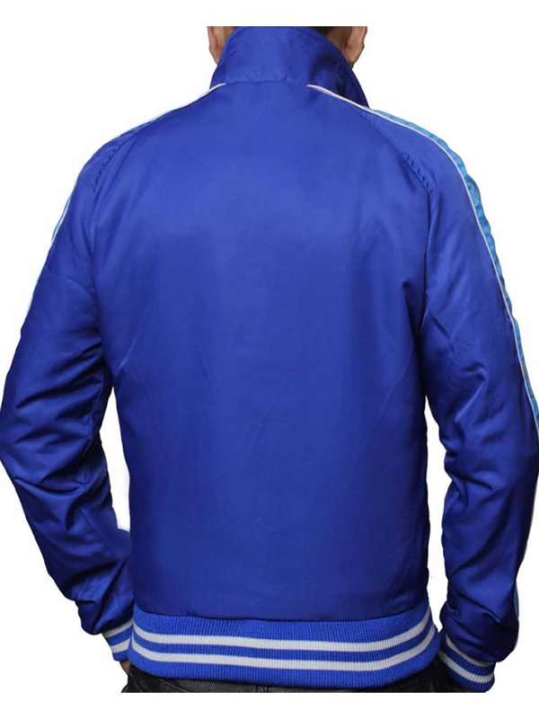 Suicide Squad Jai Courtney Blue Varsity Jacket - Image 4