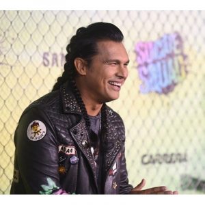 Alternative view of Suicide Squad Adam Beach Black Biker Leather Jacket