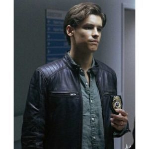 Titans Dick Grayson Black Quilted Leather Jacket