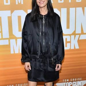 Alternative view of Top Gun Maverick 2022 Jennifer Connelly Black Jacket