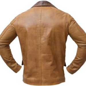 Wes Bentley Yellowstone Jamie Dutton Brown Leather Jacket