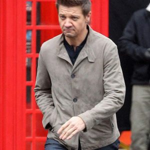 Alternative view of Mission Impossible Rogue Nation Jeremy Renner Suede Jacket