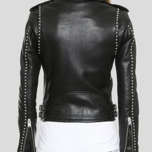 Alternative view of Womens Biker Studded Leather Jacket